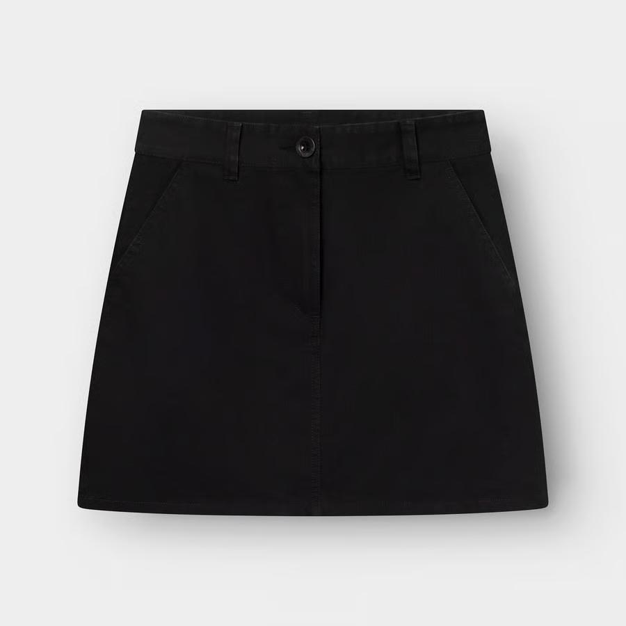 Dedicated Black Skirt Riala Rock Damen schwarz 